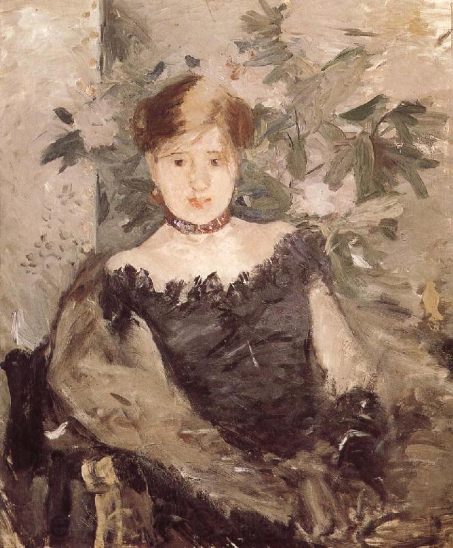 Berthe Morisot The woman in the black Spain oil painting art